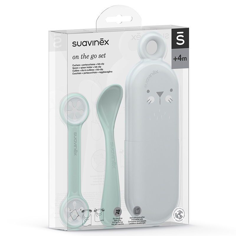 Suavinex Cuchara Silicona +4M Amarilla