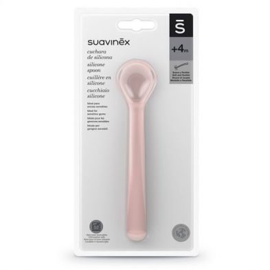 SUAVINEX Cuchara de Silicona para Bebé Amarilla Máxima Calidad